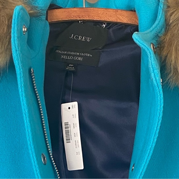 NWT J Crew Nello Gori Italian Stadium cloth Size 2 P. - Picture 2 of 4